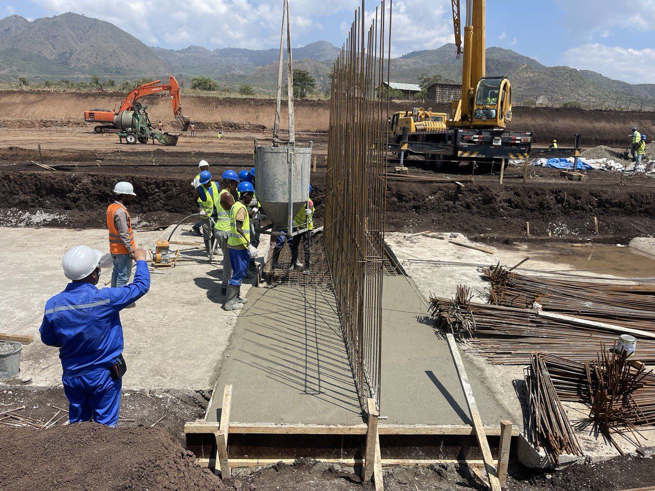 The substation civil construction work has reached more than 12 percent