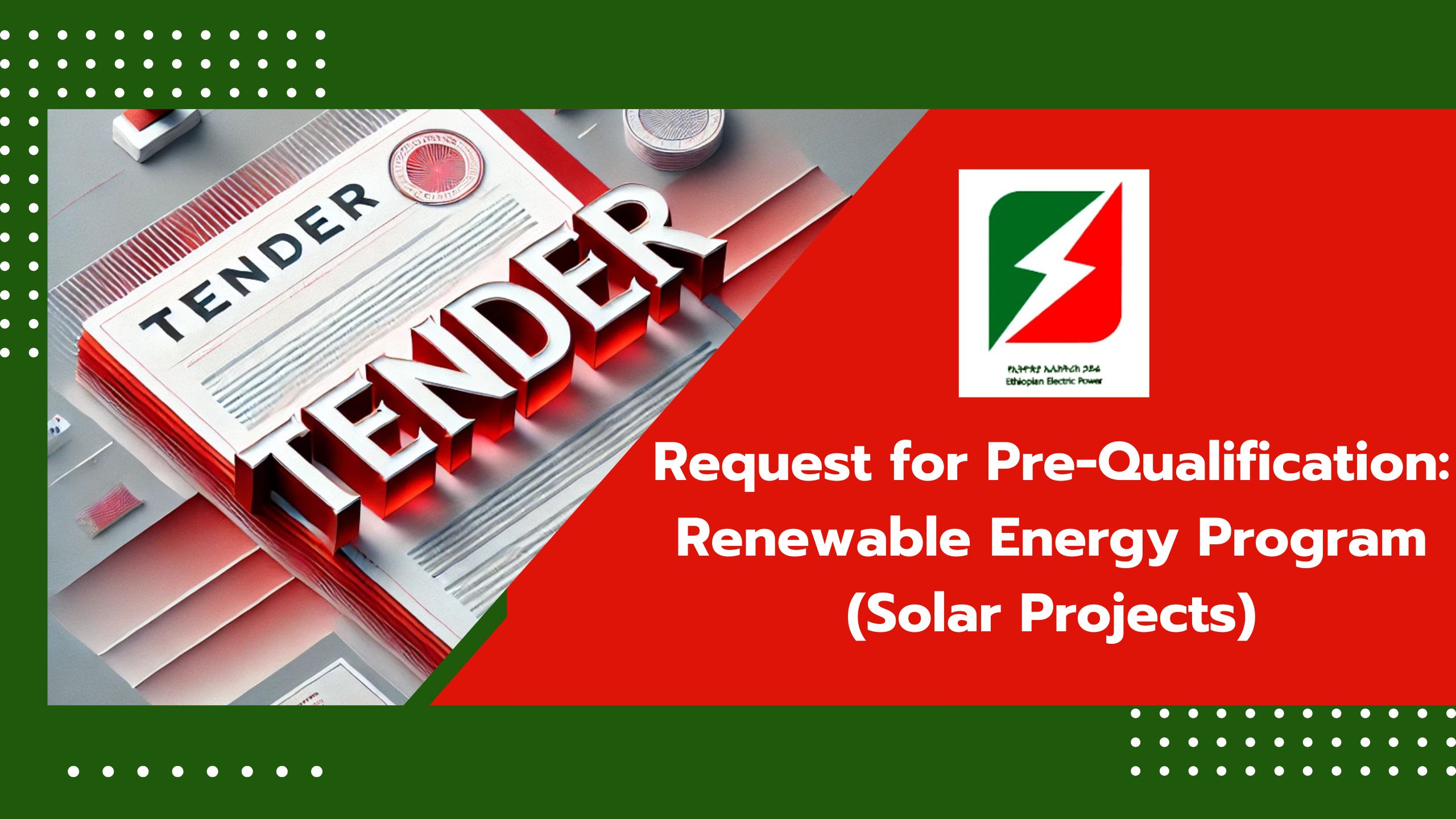 Request for Pre-Qualification: Renewable Energy Program (Solar Projects)