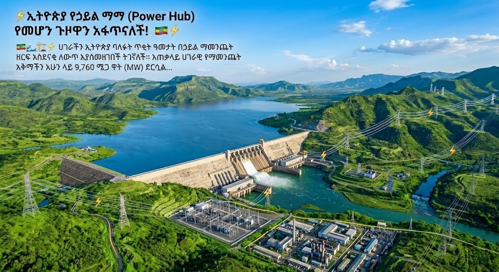 𝗦𝘁𝗿𝗮𝘁𝗲𝗴𝗶𝗰 𝗘𝘅𝗽𝗮𝗻𝘀𝗶𝗼𝗻: 𝗘𝘁𝗵𝗶𝗼𝗽𝗶𝗮 𝗥𝗲𝗮𝗰𝗵𝗲𝘀 𝟵,𝟳𝟲𝟬 𝗠𝗪 𝗠𝗶𝗹𝗲𝘀𝘁𝗼𝗻𝗲 𝗼𝗻 𝗣𝗮𝘁𝗵 𝘁𝗼 𝗥𝗲𝗴𝗶𝗼𝗻𝗮𝗹 𝗘𝗻𝗲𝗿𝗴𝘆 𝗟𝗲𝗮𝗱𝗲𝗿𝘀𝗵𝗶𝗽