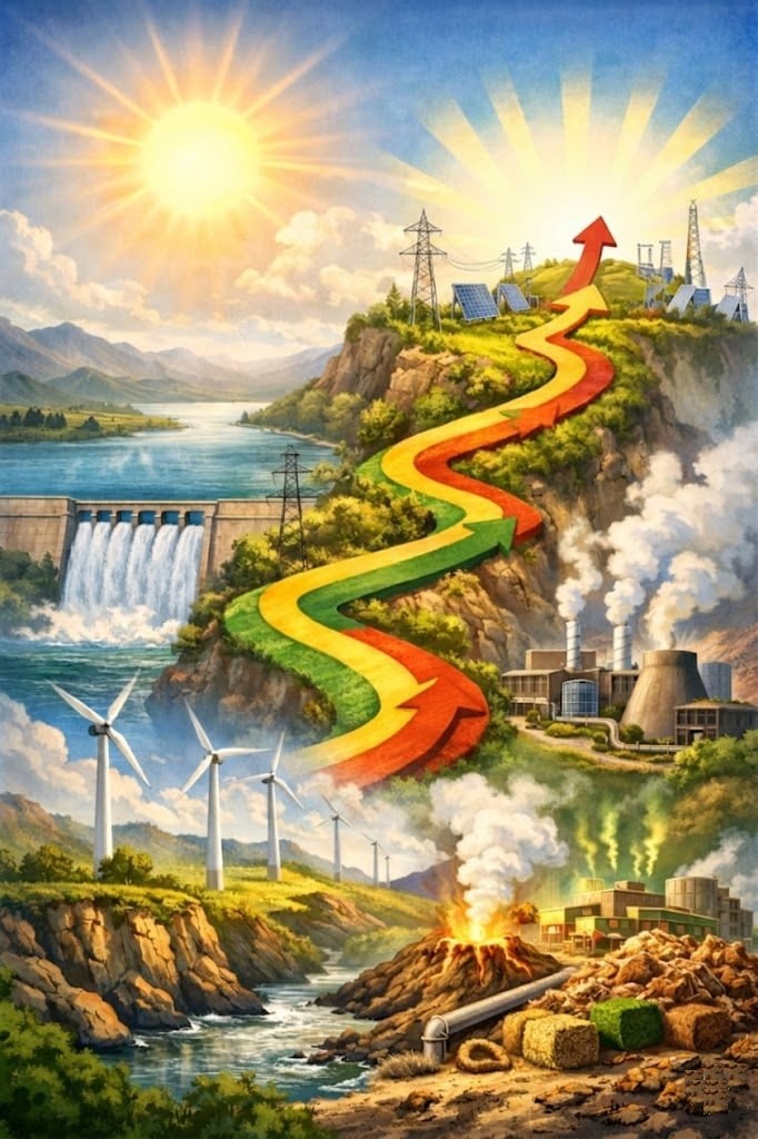 𝗦𝗲𝘃𝗲𝗻 𝗬𝗲𝗮𝗿𝘀 𝗼𝗳 𝗣𝗿𝗼𝗴𝗿𝗲𝘀𝘀 𝗶𝗻 𝗘𝘁𝗵𝗶𝗼𝗽𝗶𝗮’𝘀 𝗣𝗼𝘄𝗲𝗿 𝗦𝗲𝗰𝘁𝗼𝗿: 𝗠𝗼𝗿𝗲 𝗧𝗵𝗮𝗻 𝗗𝗼𝘂𝗯𝗹𝗶𝗻𝗴 𝗚𝗿𝗼𝘄𝘁𝗵 𝗮𝗻𝗱 𝗔𝗰𝗵𝗶𝗲𝘃𝗶𝗻𝗴 𝟭𝟬𝟬% 𝗥𝗲𝗻𝗲𝘄𝗮𝗯𝗹𝗲 𝗘𝗻𝗲𝗿𝗴𝘆 🇪🇹